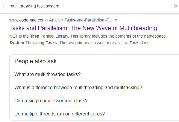 multithreading task system